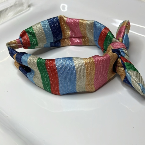 Colorful Metallic Striped Headband - Picture 3 of 7